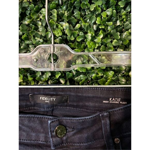 FIDELITY Womens KATIE HIGH-RISE CLASSIC FLARE Empress Blue JEANS~Size 29~New - Picture 5 of 6